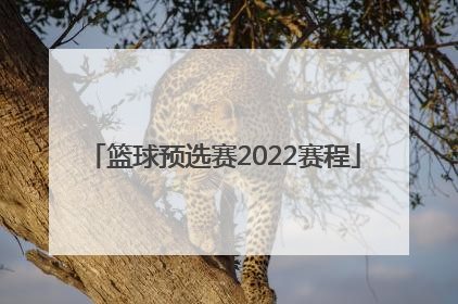 「篮球预选赛2022赛程」中国队篮球预选赛2022赛程