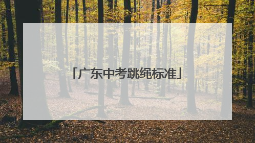 「广东中考跳绳标准」广东中考跳绳成绩标准女